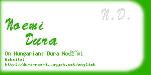 noemi dura business card